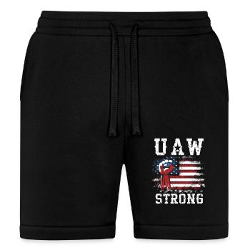 UAW Strong - Bella + Canvas Unisex Short - black - Front