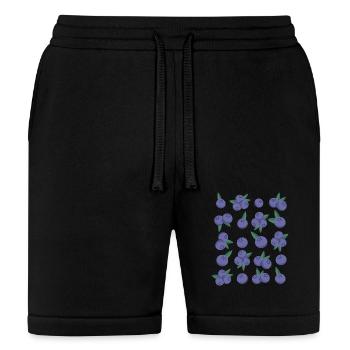 Blueberry Berry Fruit Pattern - Bella + Canvas Unisex Short - black - Front