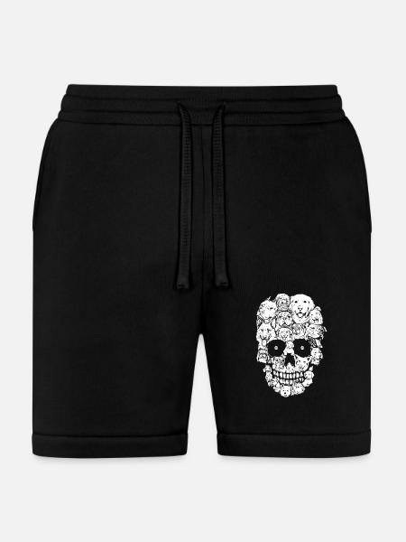 SKULL PUPPY DOG PET - Bella + Canvas Unisex Short - black