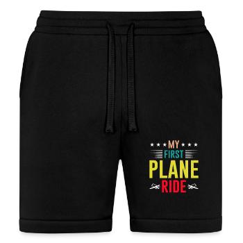 My First Plane Ride - Bella + Canvas Unisex Short - black - Front