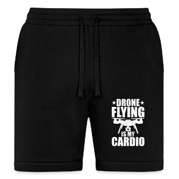Drone Flying Is My Cardio Drone Pilot - Bella + Canvas Unisex Short - black - Front