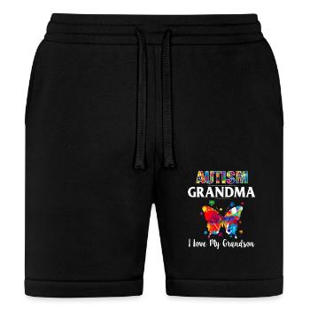 Autism Grandma I Love My Grandson - Bella + Canvas Unisex Short - black - Front