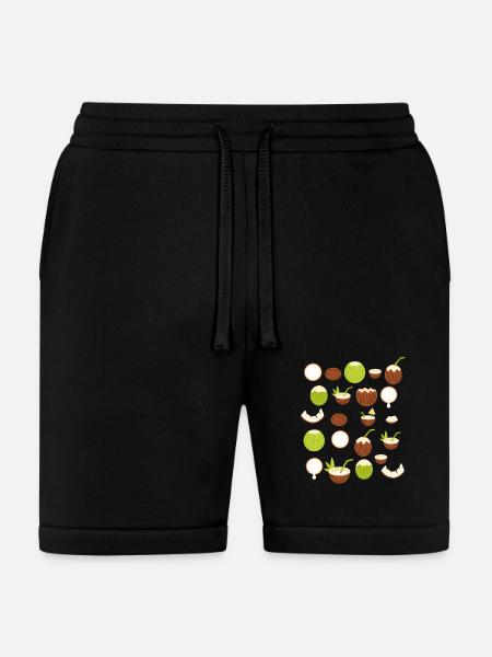 Retro Coconut Design - Bella + Canvas Unisex Short - black