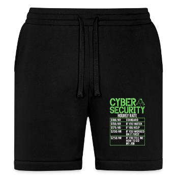 Cyber Security Hacker Hacking - Bella + Canvas Unisex Short - black - Front