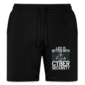 Cyber Security Hacker Hacking - Bella + Canvas Unisex Short - black - Front