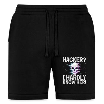 Cyber Security Hacker Hacking - Bella + Canvas Unisex Short - black - Front