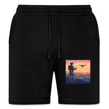 Drone pilot - Drone scout - Military drone pilot - Bella + Canvas Unisex Short - black - Front