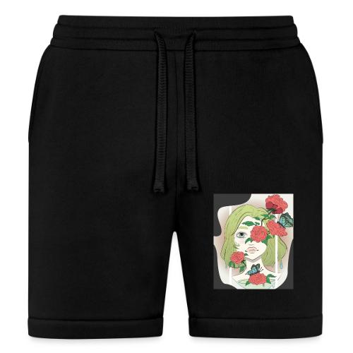 Girl with Rose Vine - Bella + Canvas Unisex Short
