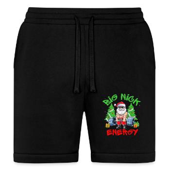 Big Nick Energy Santa Gym - Bella + Canvas Unisex Short - black - Front