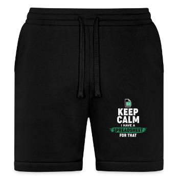 Accountant Funny Excel Spreadsheets Keep Calm - Bella + Canvas Unisex Short - black - Front