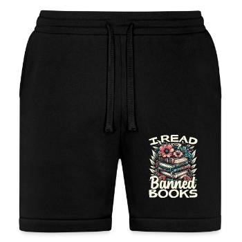 Je lis des livres interdits - Short Bella + Canvas Unisexe - noir - Devant
