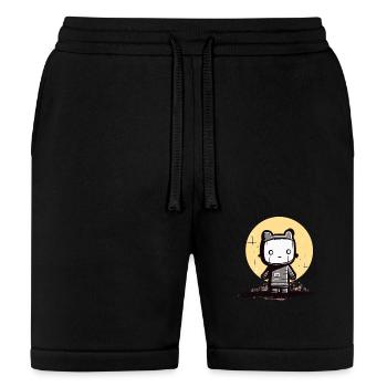 Abstract Moon Cat - Bella + Canvas Unisex Short - black - Front