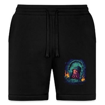 Deep Dark Dungeon Detective Octopus - Bella + Canvas Unisex Short - black - Front