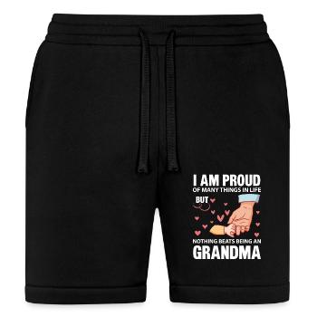 I Am Proud Of Many Things In Life Being An Grandma - Bella + Canvas Unisex Short - black - Front