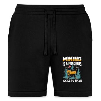 Mining Is A Precious Skill To Have - Bella + Canvas Unisex Short - black - Front
