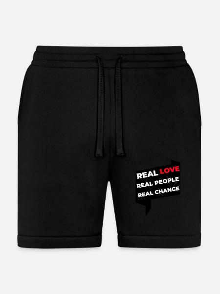 Empowering 'Real Love, Real People, Real Change' - Bella + Canvas Unisex Short - black