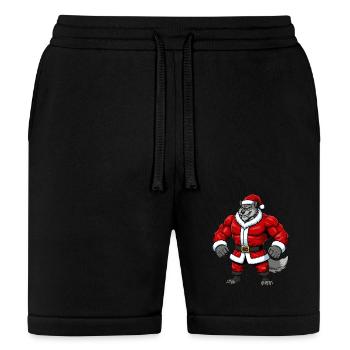 Wolf Santa Claus - Bella + Canvas Unisex Short - black - Front