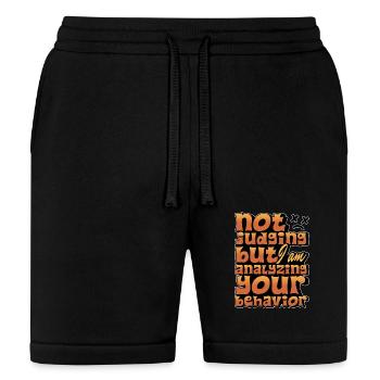Behavioral Therapist Not Judging But ABA Therapist - Bella + Canvas Unisex Short - black - Front