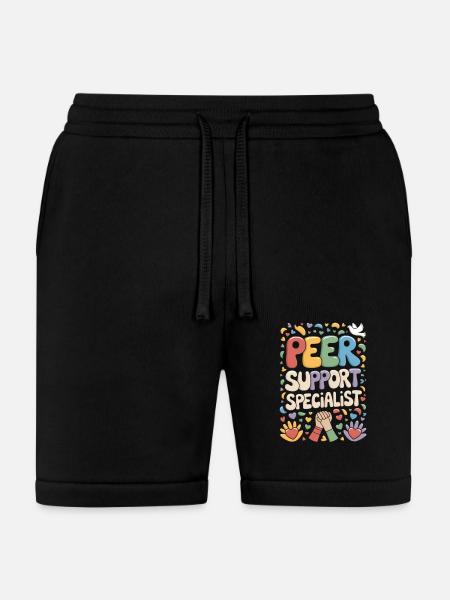 Peer Support - Bella + Canvas Unisex Short - black