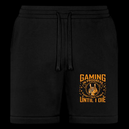 Gaming in Progress: Don't Talk Until I Die - Bella + Canvas Unisex Short