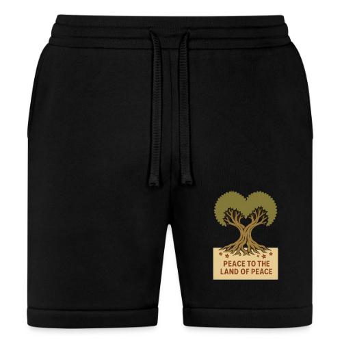 Peace To The Land Of Peace Tree Heart - Bella + Canvas Unisex Short