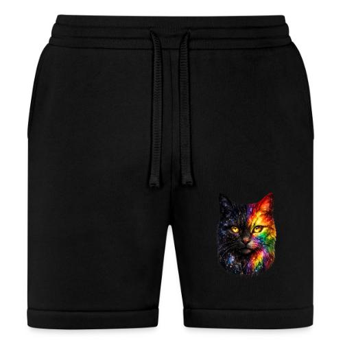 Cosmic Galaxy Rainbow Cat - Bella + Canvas Unisex Short