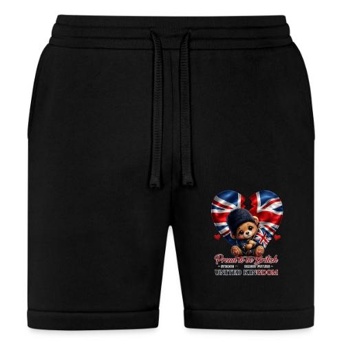 Proud to Be British Teddy Bear UK Patriot Gift - Bella + Canvas Unisex Short