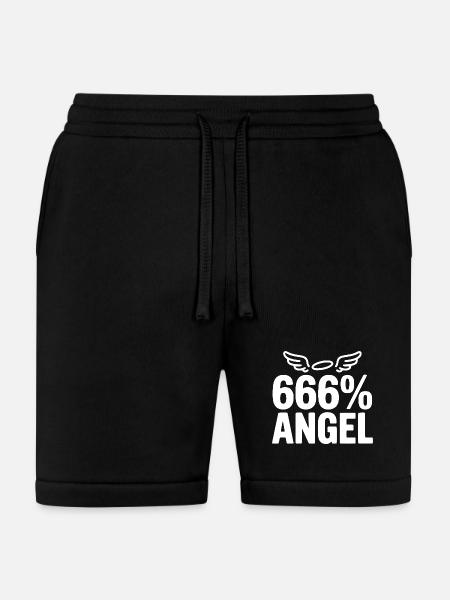 666% Angel - Bella + Canvas Unisex Short - black