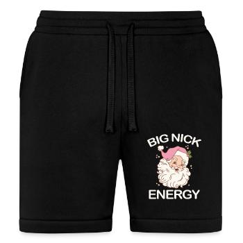 Funny Christmas Santa Big Nick Energy Xmas - Bella + Canvas Unisex Short - black - Front