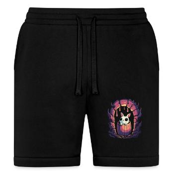 Cute Dungeon Bunny in a Barrel - Bella + Canvas Unisex Short - black - Front