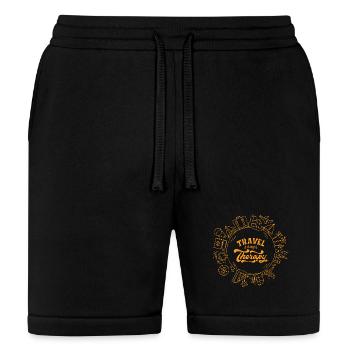 Travel Therapy Circle Tee - Bella + Canvas Unisex Short - black - Front