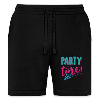 Party time, Birthday Gift, Party Design, Birthday - Bella + Canvas Unisex Short - black - Front