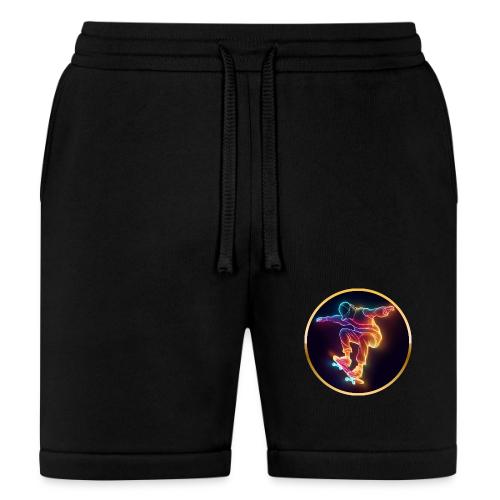 Skateboarding: Midnight Neon Skater - Bella + Canvas Unisex Short
