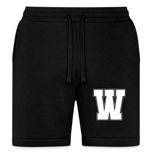 White Letter W – Varsity Alphabet Monogram - Bella + Canvas Unisex Short