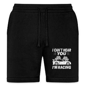 Funny Racing Slot car racing Rc car - Bella + Canvas Unisex Short - black - Front