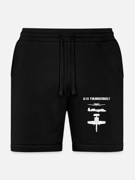 A-10 Thunderbolt Blueprint Art - Bella + Canvas Unisex Short - black