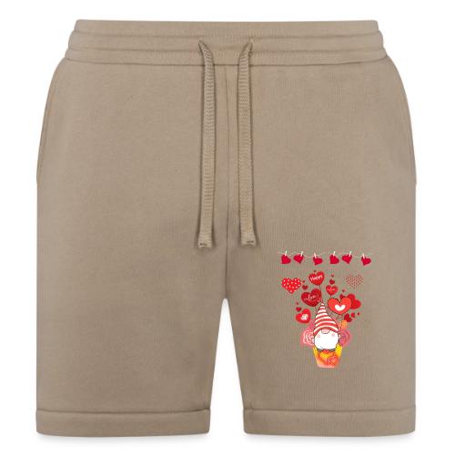 Design wrapped in love hearts, vibrating in love. - Bella + Canvas Unisex Short