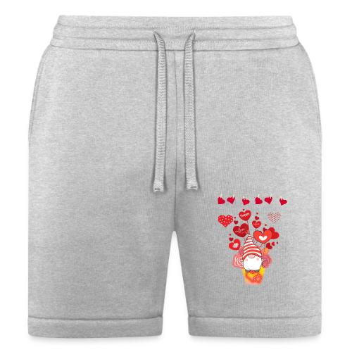 Design wrapped in love hearts, vibrating in love. - Bella + Canvas Unisex Short
