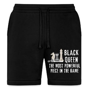 Black Queen, The most powerful piece in the game - Bella + Canvas Unisex Short - black - Front