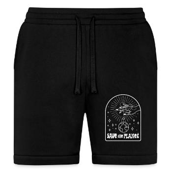 Boho Hand Strings Save The Planet - Bella + Canvas Unisex Short - black - Front