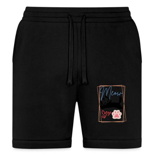 Meow Cat Paw Cute Kitty Lover Design - Bella + Canvas Unisex Short