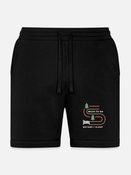MILES TO GO BEFORE I SLEEP - Bella + Canvas Unisex Short - black