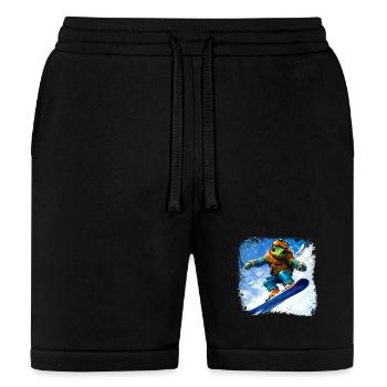 Snowboard Chameleon - Bella + Canvas Unisex Short - black - Front