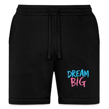 Dream Big Brush Typography - Bella + Canvas Unisex Short - black - Front