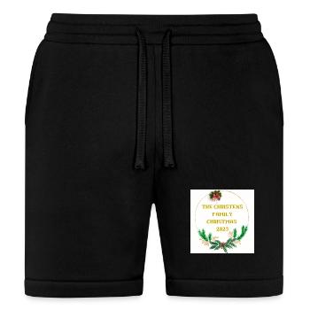 The Christmas Family 2025 Circle - Bella + Canvas Unisex Short - black - Front