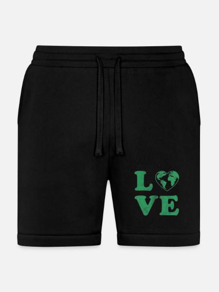 Love Your Mother Earth Graphic - Bella + Canvas Unisex Short - black