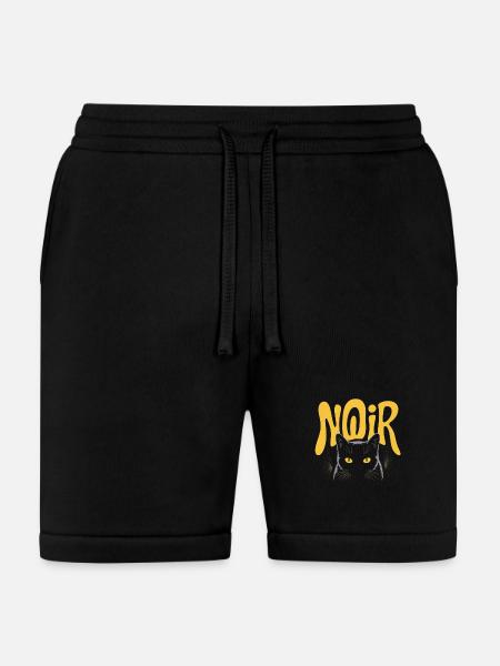 Noir Cat Glow Logo - Bella + Canvas Unisex Short - black