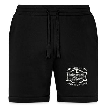 Gator Wrestling at Louisiana State Fair - Bella + Canvas Unisex Short - black - Front