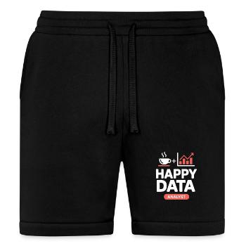 Happy Data Analyst Tech Humor - Bella + Canvas Unisex Short - black - Front