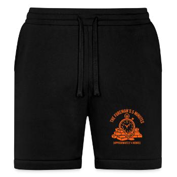 The Foremans 5 Minutes Construction Gift - Bella + Canvas Unisex Short - black - Front